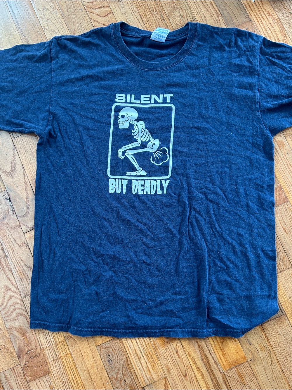 Silent But Deadly Graphic Tee - Navy